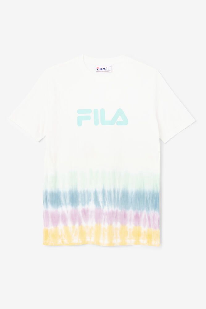 Fila Naisten Paidat Alivia Tie Dye Valkoinen - YKQO-41792